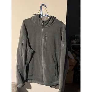 Baerskin Tactical Hoodie Mens XL Grey Full Zip Fleece Jacket Bærskin Outdoor